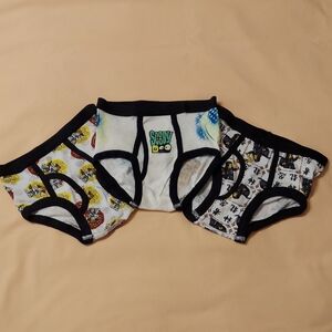 Boys Size 4 Multi-color Character Underwear Bundle
